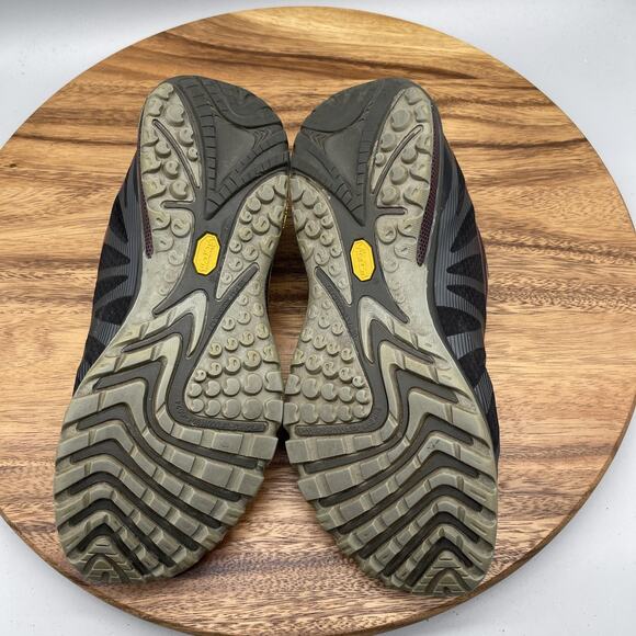 Merrell Siren Edge Shoes Womens 9.5 Black Purple Trail Running Hiking Vibram - Picture 7 of 8